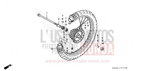 ROUE AVANT XR100RX de 1999